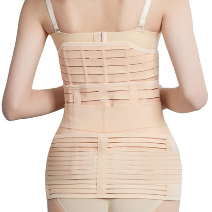 Three-Piece Abdomen Belt Set Elastic Postpartum Abdomen Belt Maternity Corset Belt Waist Belt For Caesarean Section, Size: M(Enhanced Skin Tone) -  by PMC Jewellery | Online Shopping South Africa | PMC Jewellery