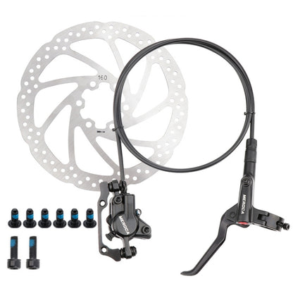 Meroca M800 Bicycle Brake Mountain Bike Universal Bilateral Brake Oil Pressure Disc Brake, Style: Left Back 1400mm + Disc Brake - Bicycle Brake Parts by Meroca | Online Shopping South Africa | PMC Jewellery