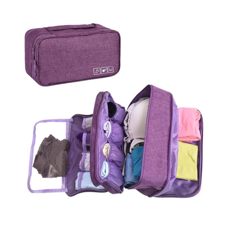 Travel Waterproof Storage Bag Underwear Storage Finishing Bag(Violet) - Storage Bags by PMC Jewellery | Online Shopping South Africa | PMC Jewellery