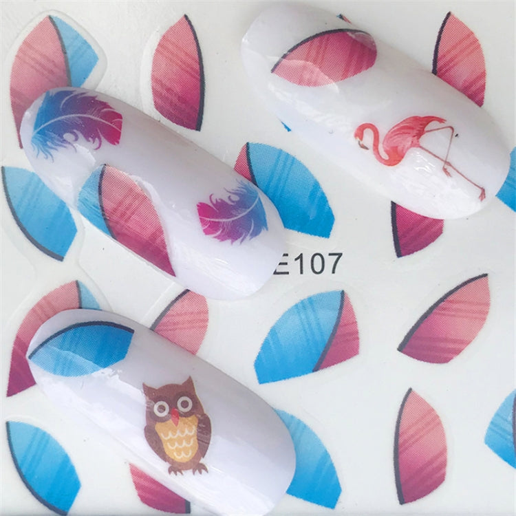 10 PCS Summer Colorful Nail Sticker Water Transfer Nail Decorations(YZW-125) - Nail Stickers by PMC TechLife | Online Shopping South Africa | PMC TechLife
