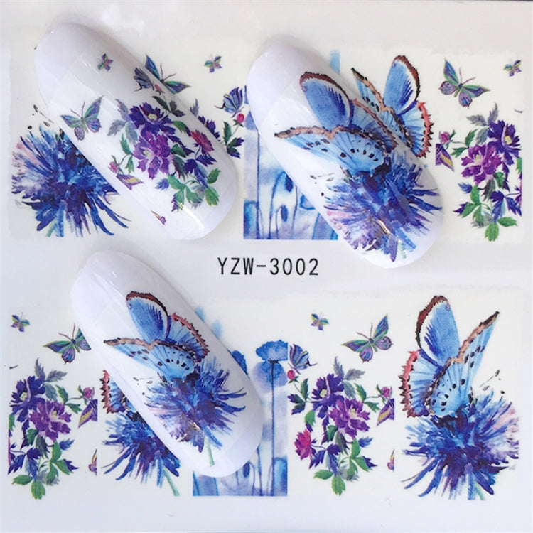 10 PCS Summer Colorful Nail Sticker Water Transfer Nail Decorations(YZW-1554) - Nail Stickers by PMC TechLife | Online Shopping South Africa | PMC TechLife