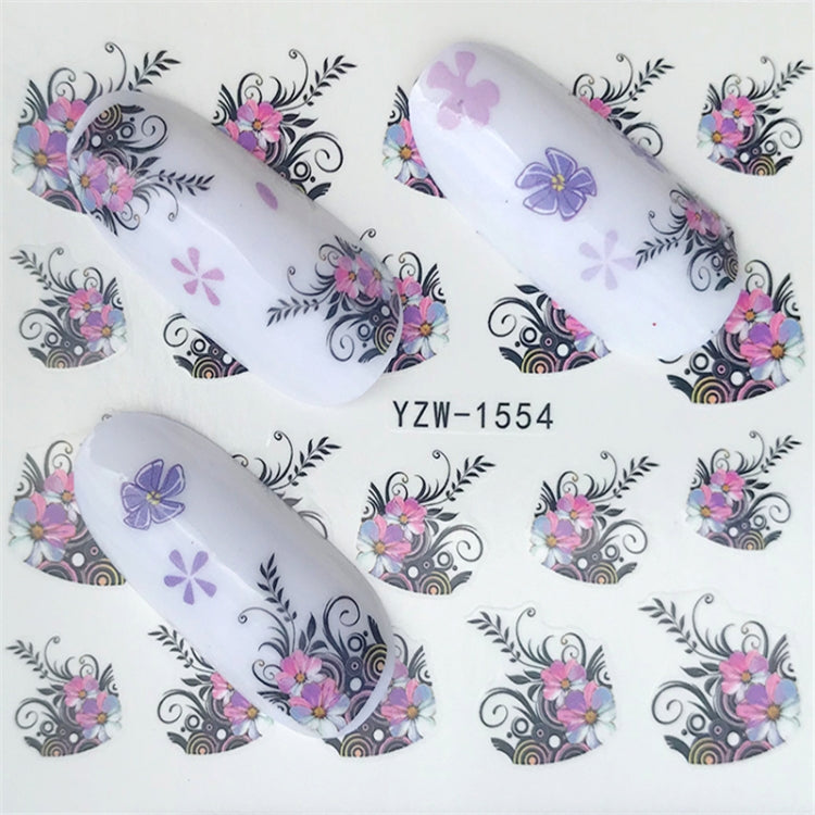 10 PCS Summer Colorful Nail Sticker Water Transfer Nail Decorations(YZW-1554) - Nail Stickers by PMC TechLife | Online Shopping South Africa | PMC TechLife