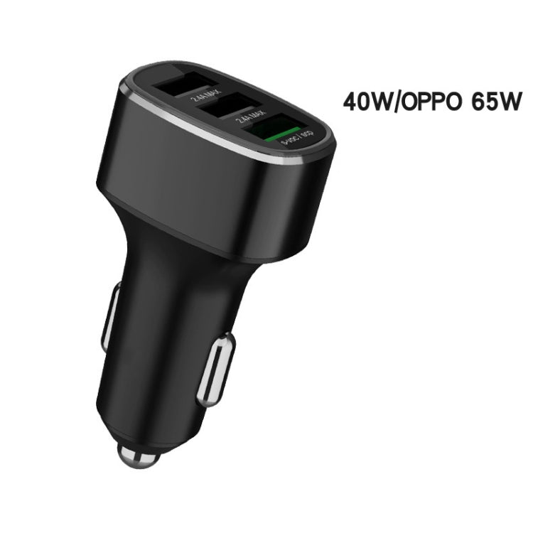 Three USB Ports Car Fast Charging Charger For Huawei/For OPPO/VIVO/OnePlus And Other Flash Charging, Model: GT780 Black - Car Charger by PMC TechLife | Online Shopping South Africa | PMC TechLife