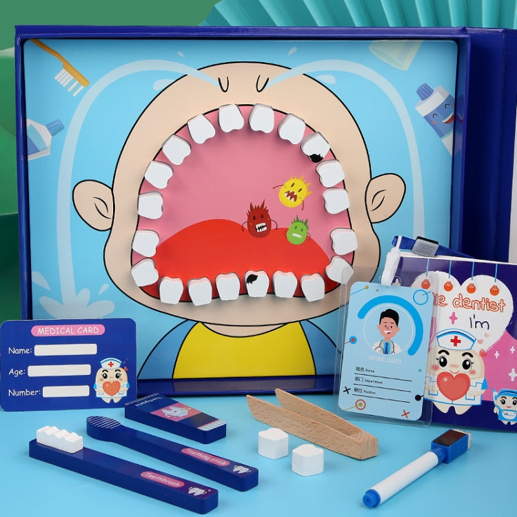 Children Educational Role Playing Simulation Wooden Dentist Suit(Little Dentist) - Pretend Play Toys by PMC Jewellery | Online Shopping South Africa | PMC Jewellery