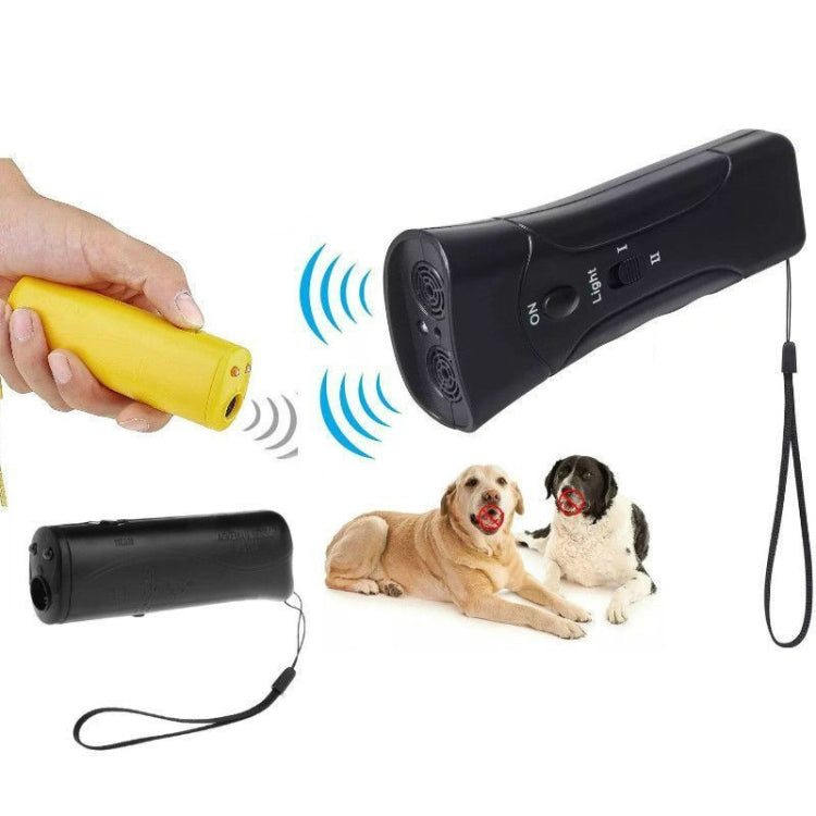 LED Flashlight Ultrasonic Dog Repeller Portable Dog Trainer, Colour: Single-headed Black(Colorful Package) - Training Aids by PMC Jewellery | Online Shopping South Africa | PMC Jewellery