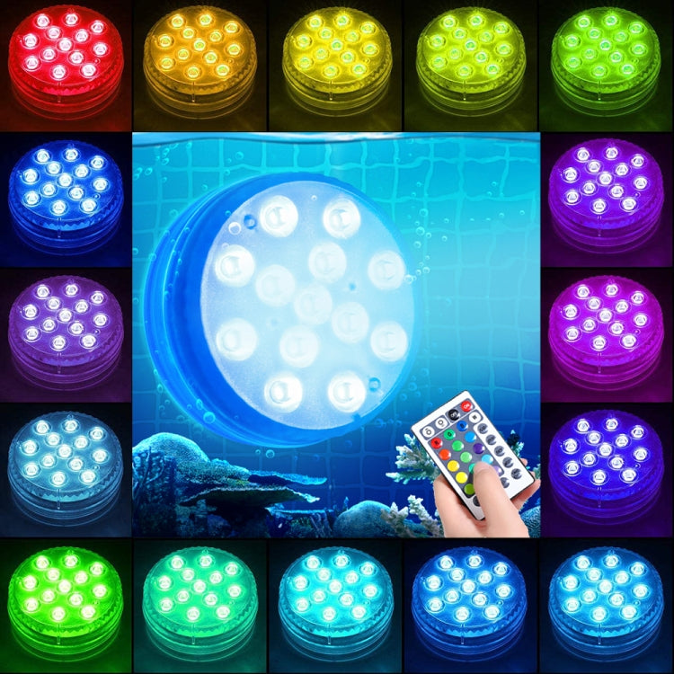 15 LEDs RF Remote Control Diving Light Magnetic Waterproof Pool Lamp, Spec: 1 PC + 1 RC(16 Colors) - Underwater Lights by PMC Jewellery | Online Shopping South Africa | PMC Jewellery