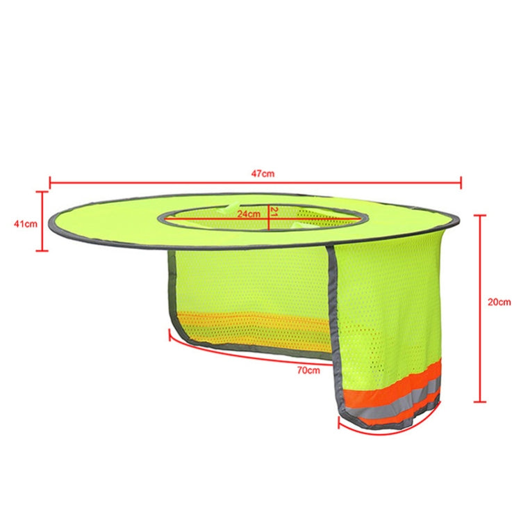 Construction Site Outdoor Construction Foldable Reflective Safety Sun Hat, Size: One Size(Fluorescent Yellow) - Workplace Safety Supplies by PMC Jewellery | Online Shopping South Africa | PMC Jewellery