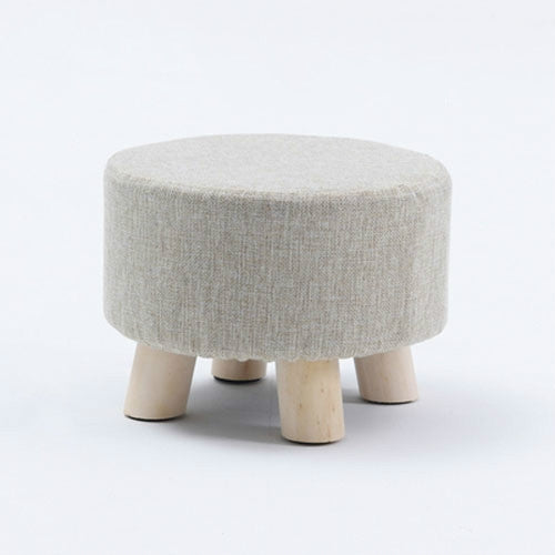 Fashion Creative Small Stool Living Room Home Solid Wood Small Chair(Grey) - Chairs by PMC Jewellery | Online Shopping South Africa | PMC Jewellery