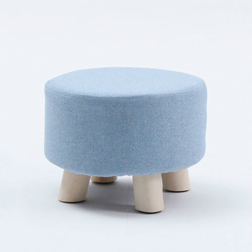 Fashion Creative Small Stool Living Room Home Solid Wood Small Chair(Blue) - Chairs by PMC Jewellery | Online Shopping South Africa | PMC Jewellery