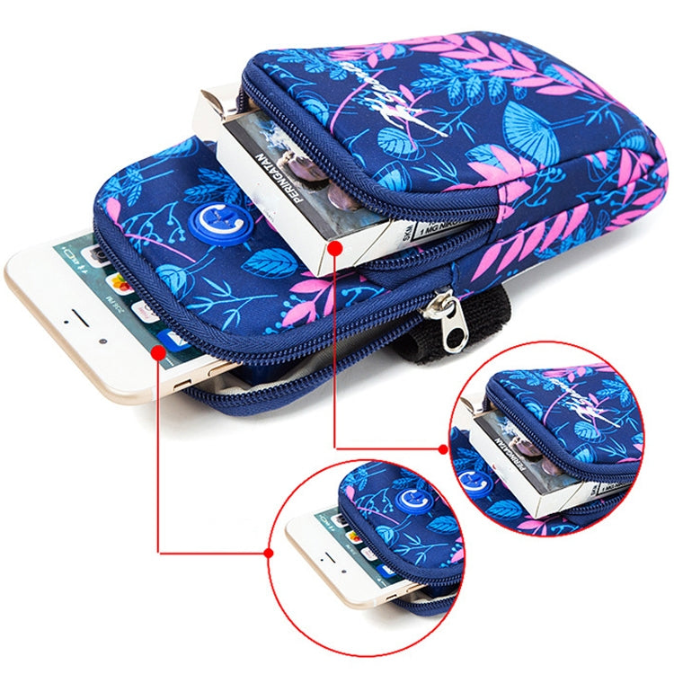2 PCS B031 Running Mobile Phone Sports Arm Bag Outdoor Sports Fitness Mobile Phone Bag Wrist Bag(Gray Large) - 5.5~6.5 inch by PMC TechLife | Online Shopping South Africa | PMC TechLife | Buy Now Pay Later Mobicred