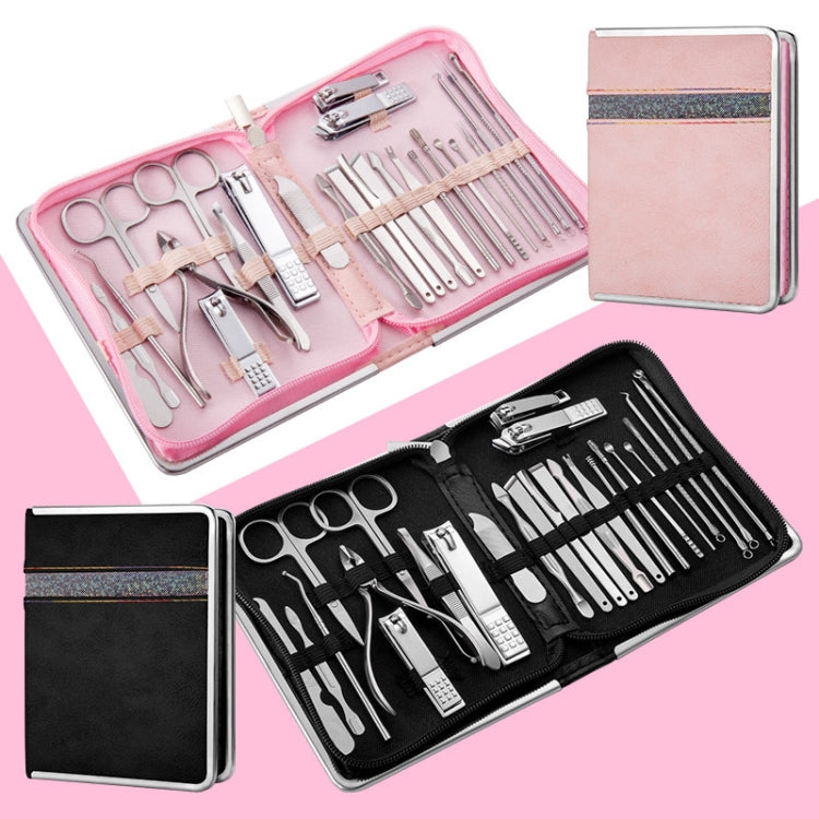26 In 1  Pink  Nail Clipper Set Manicure Set Stainless Steel Nail Clipper Manicure Tool - free shipping - PMC TechLife - Order now!