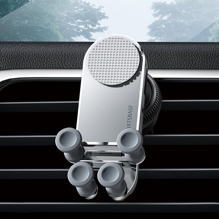 Oatsbasf Car Gravity Metal Bracket Scalable and Stable Mobile Phone Bracket Folding Screen Mobile Phone Exclusive Car Bracket(Outlet Silver) - free shipping - PMC TechLife - Order now!