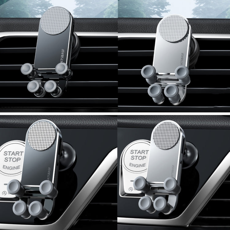 Oatsbasf Car Gravity Metal Bracket Scalable and Stable Mobile Phone Bracket Folding Screen Mobile Phone Exclusive Car Bracket(Outlet Silver) - free shipping - PMC TechLife - Order now!