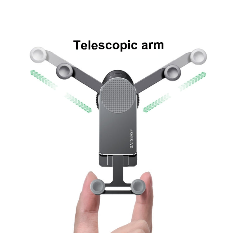 Oatsbasf Car Gravity Metal Bracket Scalable and Stable Mobile Phone Bracket Folding Screen Mobile Phone Exclusive Car Bracket(Outlet Silver) - free shipping - PMC TechLife - Order now!