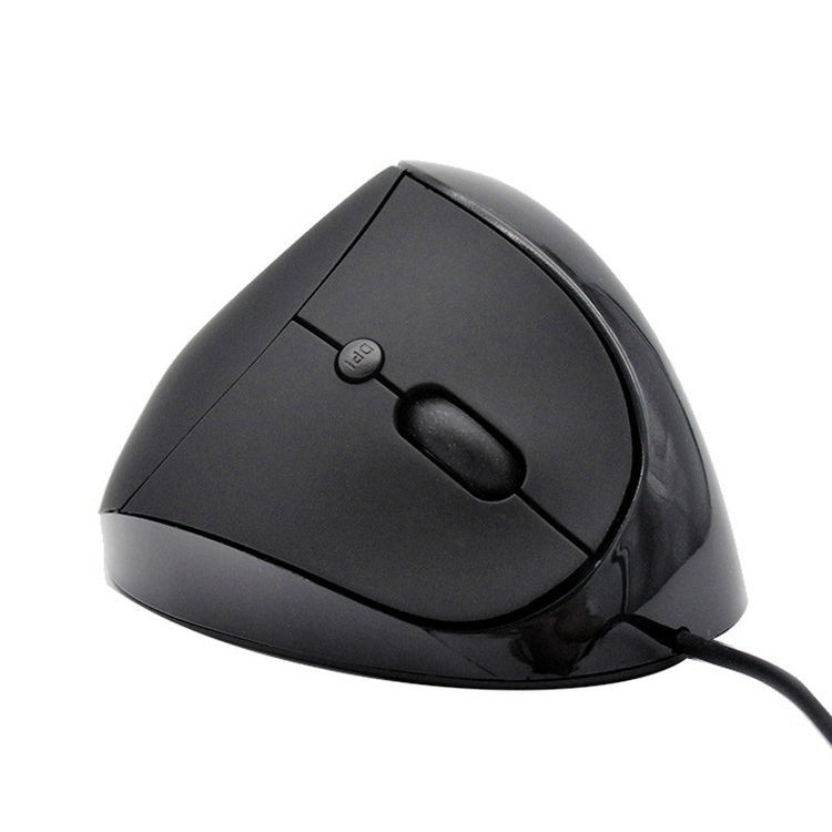 JSY-05 6 Keys Wired Vertical Mouse Ergonomics Brace Optical Mouse(Black) - Wired Mice by PMC Jewellery | Online Shopping South Africa | PMC Jewellery
