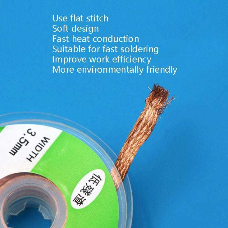 4 PCS Silk Wire Deficiency Tin With Low Residue Strip BGA To Remove Tin Welding Strip Electronic Maintenance Welding Material, Model: CP-3015 3.0mm x 1.5m - free shipping - PMC TechLife - Order now!