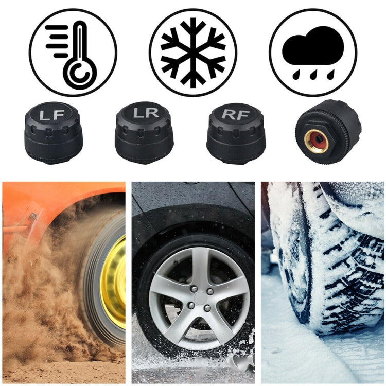 T1 Vehicle-mounted Solar Wireless Tire Pressure Monitoring System General-purpose Vehicle Tire Pressure Thermometer(Black) - Tire Pressure Gauges by PMC Jewellery | Online Shopping South Africa | PMC Jewellery