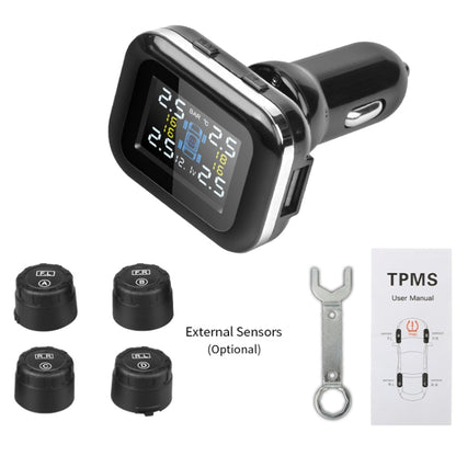 Q3 Mini Cigarette Lighter Car Wireless Tire Pressure Monitoring System TPMS Car Temperature Voltage Tire(Black) - Tire Pressure Gauges by PMC Jewellery | Online Shopping South Africa | PMC Jewellery