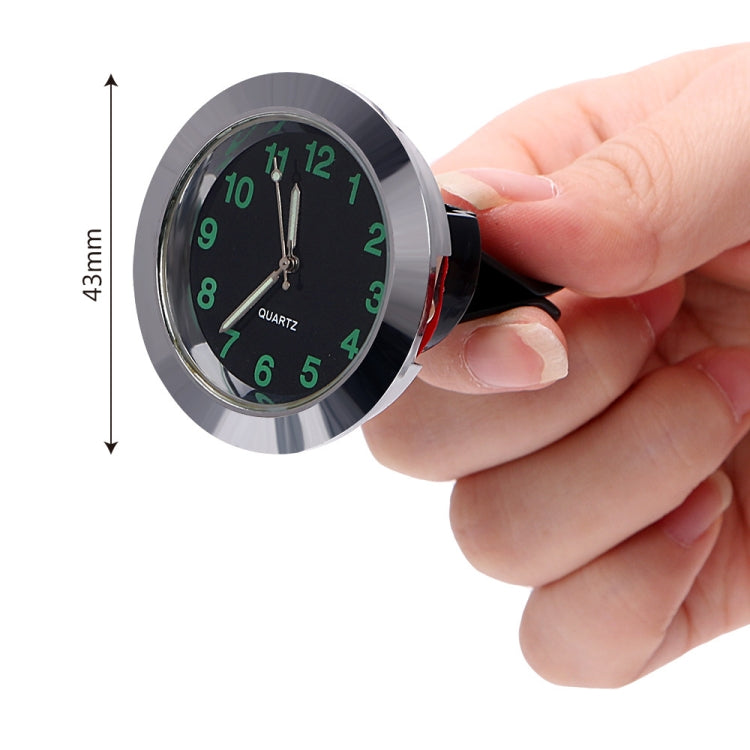 Car Clock Night Light Electronic Clock Car Decoration Quartz(Silver Border) - Clocks & Car Meters by PMC TechLife | Online Shopping South Africa | PMC TechLife | Buy Now Pay Later Mobicred