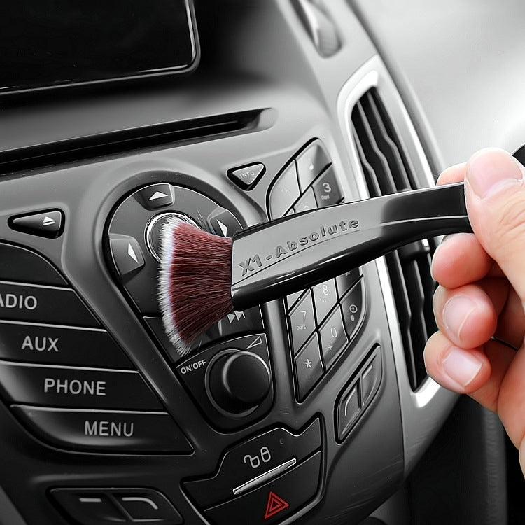 Car Air-Conditioned Air Outlet Cleaning Brush Car Interior Cleaning Tool Dust  Soft Hair Brush(Black) - Car Washer & Accessories by PMC Jewellery | Online Shopping South Africa | PMC Jewellery