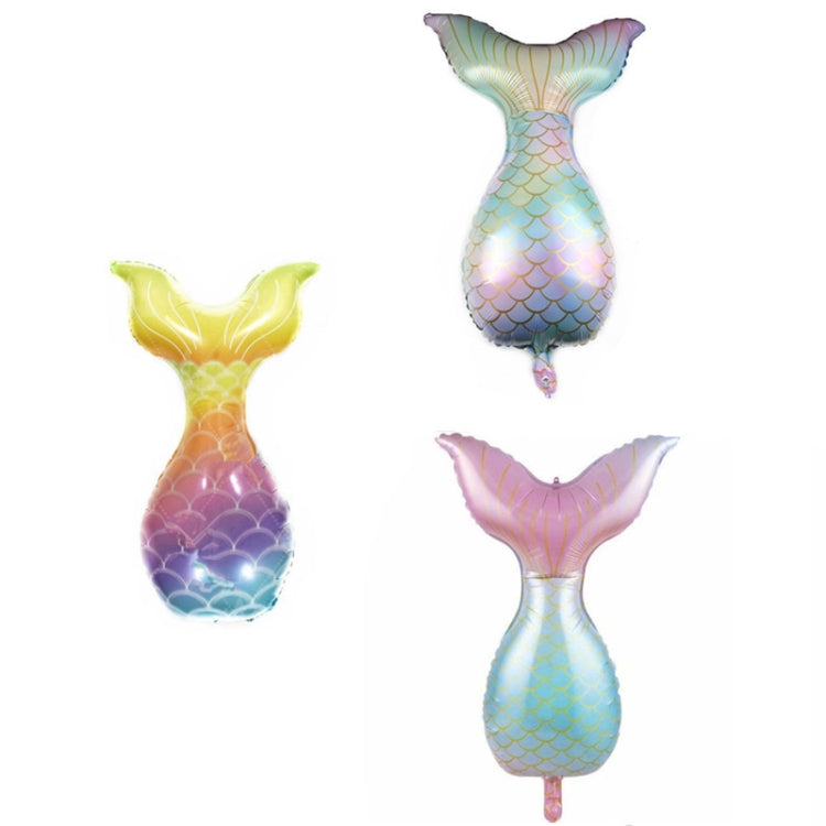 5 PCS Cartoon Mermaid Tail Aluminum Film Balloon Aquarium Decoration Balloon Mall Dress Up Balloon(Colorful) - Balloons by PMC Jewellery | Online Shopping South Africa | PMC Jewellery