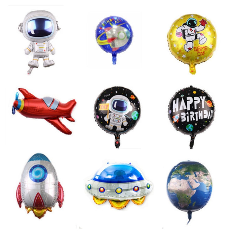 10 PCS Space Aluminum Film Balloon Children Decorate Birthday Party Decoration Balloons,Style: Space Rocket - Balloons by PMC TechLife | Online Shopping South Africa | PMC TechLife