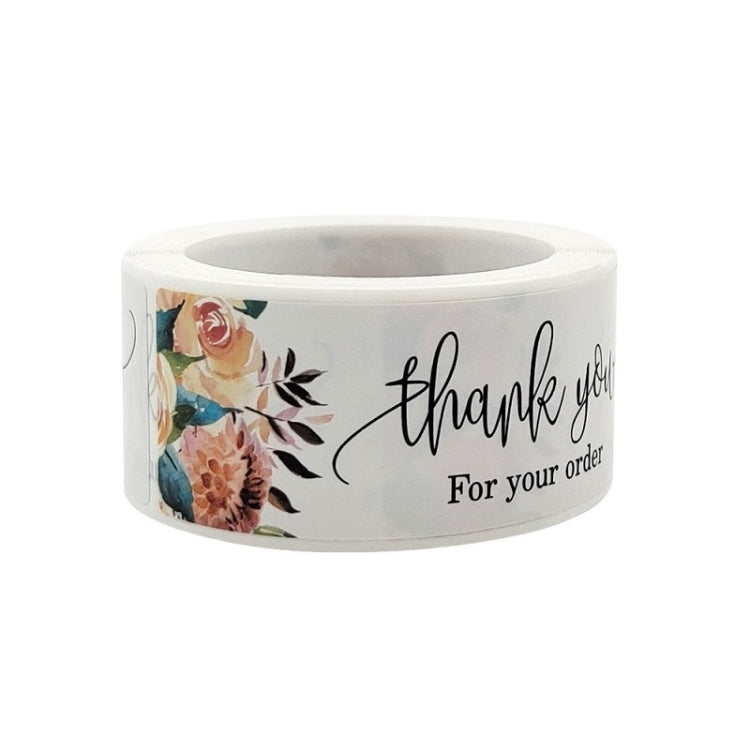 10 PCS Thank You Flower Sticker Gift Wrap Sealing Sticker, Size: 1x3 Inch(A-415) - Sticker & Tags by PMC TechLife | Online Shopping South Africa | PMC TechLife