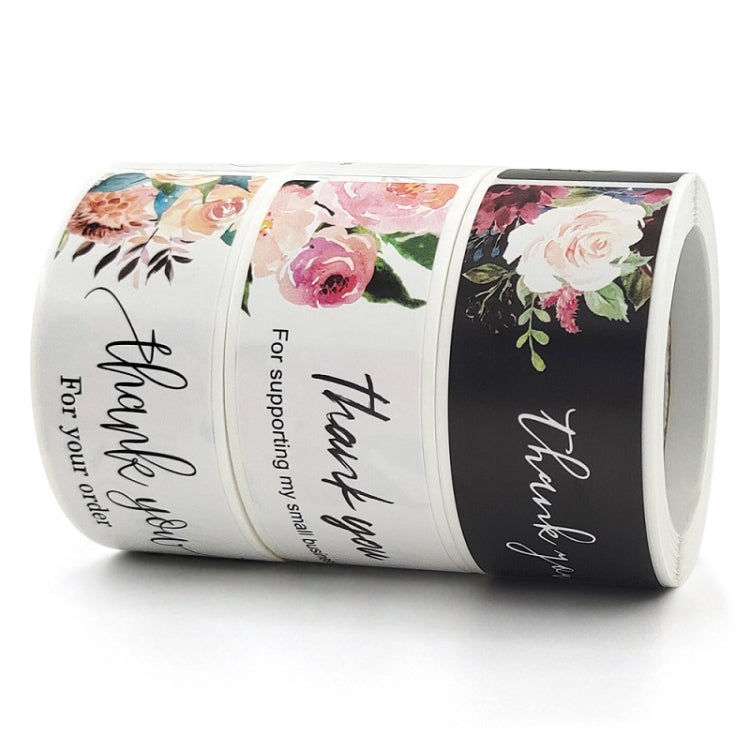 10 PCS Thank You Flower Sticker Gift Wrap Sealing Sticker, Size: 1x3 Inch(A-415) - Sticker & Tags by PMC TechLife | Online Shopping South Africa | PMC TechLife