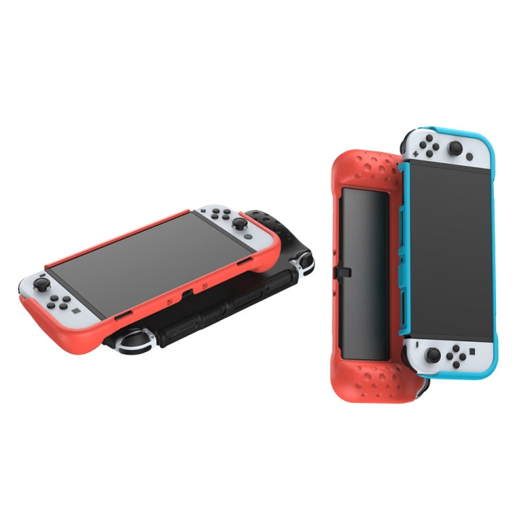 DOBE TNS-1142 Anti-Slip Anti-Fall Game Console Soft Shell Protective Cover For Nintendo Switch OLED(Red) - Cases by DOBE | Online Shopping South Africa | PMC Jewellery