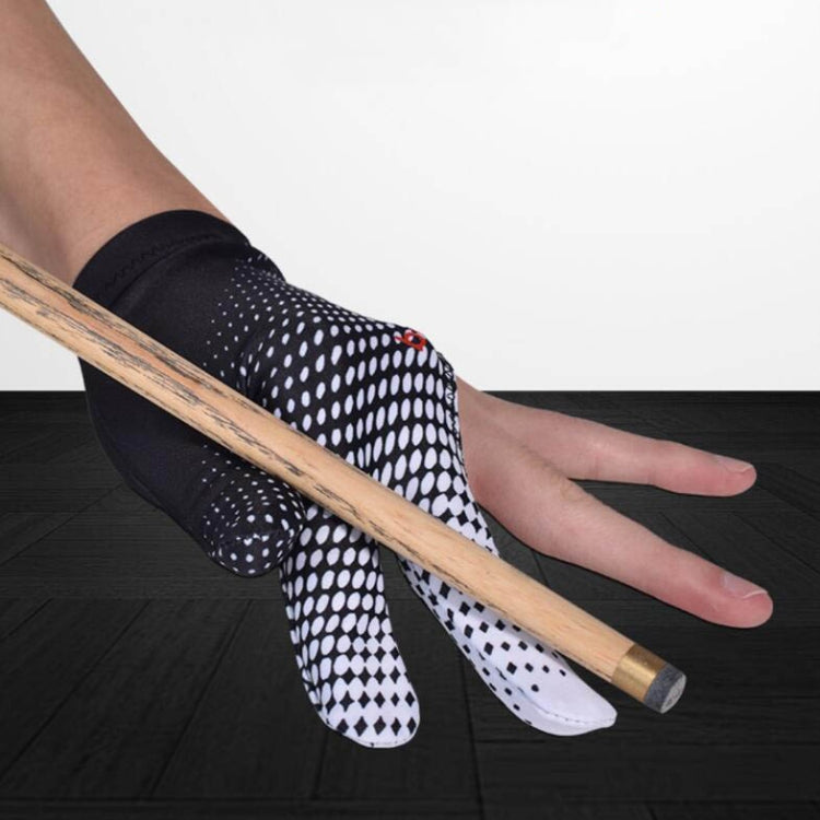 BOODUN M091153 Three Fingered Snooker Gloves High-Elastic Sweat-Absorbent And Wear-Resistant Table Single Gloves, Size: One Size(Leaves) - Safety Gloves by BOODUN | Online Shopping South Africa | PMC Jewellery