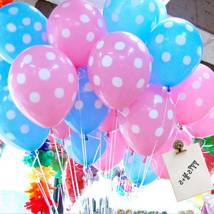 100 PCS FY-10280 12 Inch Dot Party Decorative Balloon Wedding Scene Arrangement Latex Balloon(Red White Dot) - Balloons by PMC TechLife | Online Shopping South Africa | PMC TechLife
