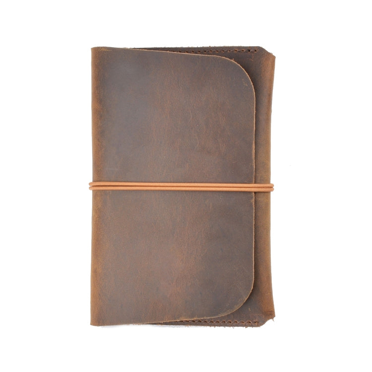 Crazy Horse Skin  Passport Bag Document Holder Retro Boarding Pass Wallet Card Holder(Brown) - Card & Passport Bags by PMC TechLife | Online Shopping South Africa | PMC TechLife | Buy Now Pay Later Mobicred