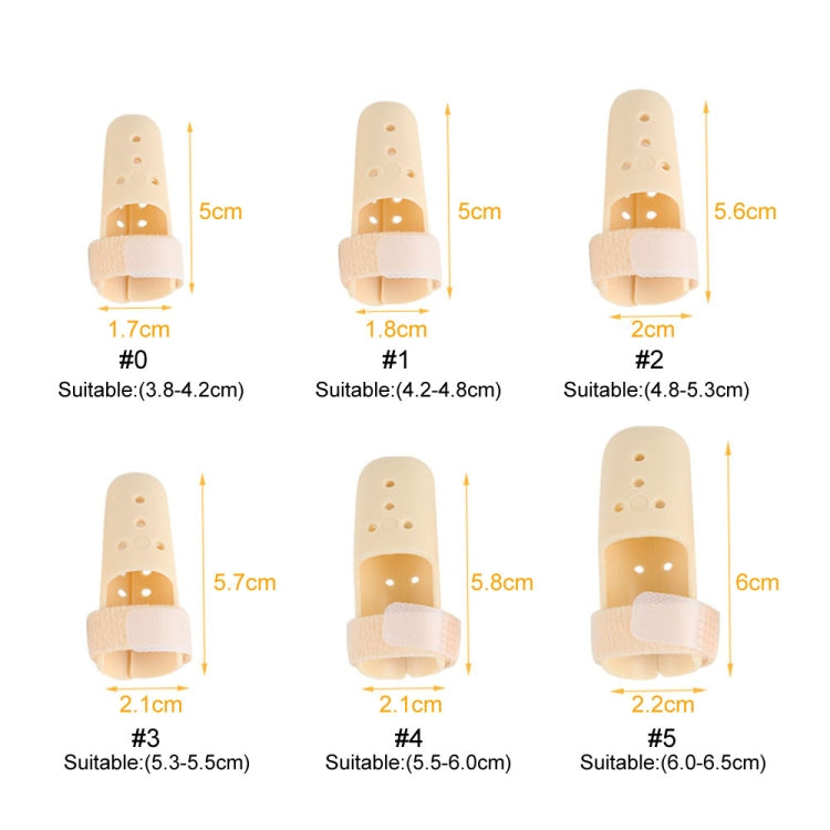 4 PCS Finger Splint Brace Adjustable Finger Support Protector For Fingers Arthritis Joint Finger Injury, Specification: No. 5: 60-65mm(Complexion) - Corrector by PMC Jewellery | Online Shopping South Africa | PMC Jewellery