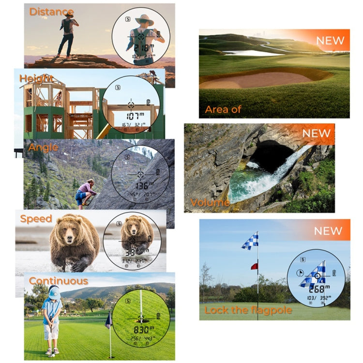 SNDWAY Rangefinder Instrument Outdoor Telescope Golf Measuring Instrument, Model: SW800B 800m - free shipping - PMC TechLife - Order now!