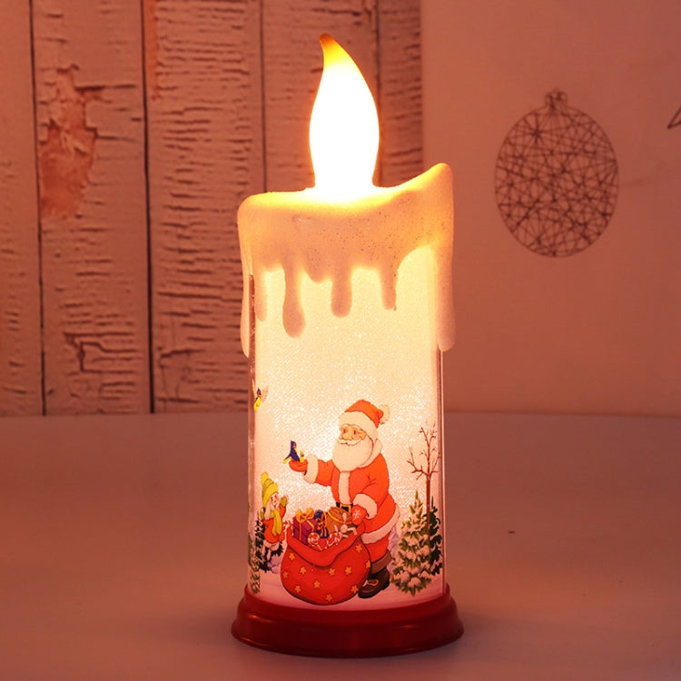 Christmas Decoration Night Light LED Simulation Flame Candle Light(A-Santa Claus) - Decoration Lamps by PMC Jewellery | Online Shopping South Africa | PMC Jewellery