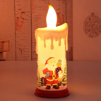 Christmas Decoration Night Light LED Simulation Flame Candle Light(B-Santa Claus) - Decoration Lamps by PMC Jewellery | Online Shopping South Africa | PMC Jewellery