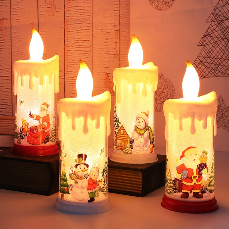 Christmas Decoration Night Light LED Simulation Flame Candle Light(B-Santa Claus) - Decoration Lamps by PMC TechLife | Online Shopping South Africa | PMC TechLife