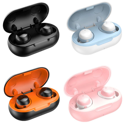 TWS-22 Bluetooth 5.0 In-Ear Sports Waterproof Noise Cancelling Touch Control Mini Headphones(Orange) - TWS Earphone by PMC Jewellery | Online Shopping South Africa | PMC Jewellery