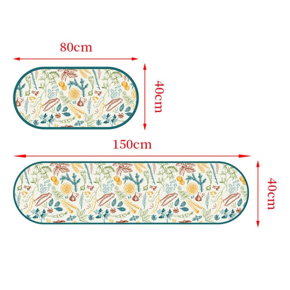 PVC Kitchen Non-Slip Floor Stickers Thickened Stickers Household Waterproof Floor Mats, Specification: 40x150cm(PFT-003) - Mats by PMC Jewellery | Online Shopping South Africa | PMC Jewellery