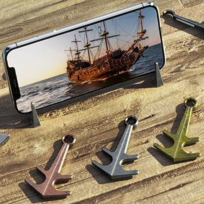 Mini Lazy Desktop Mobile Phone Bracket Multifunction Magnetic Anchor Tablet Stand(Retro Copper) - Desktop Holder by PMC Jewellery | Online Shopping South Africa | PMC Jewellery