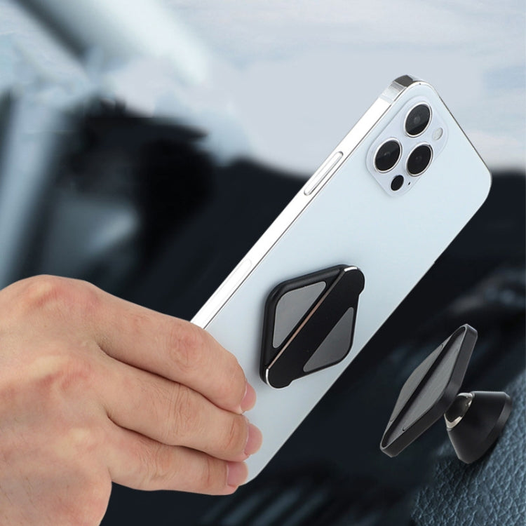 Aluminum Alloy Car Mobile Phone Bracket Portable Phone Desktop Folding Frame(Black) - Car Holders by PMC Jewellery | Online Shopping South Africa | PMC Jewellery