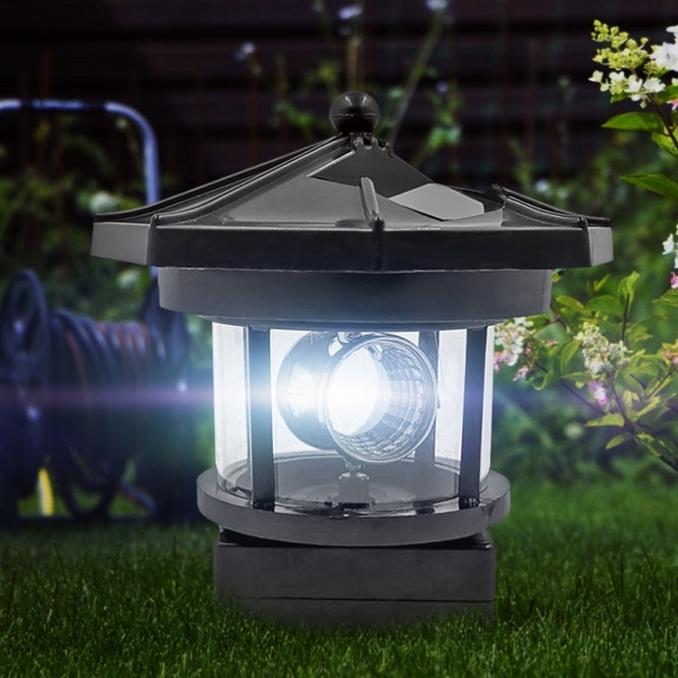 Outdoor Waterproof LED Solar Rotating Lighthouse Garden Decoration Induction Landscape Light(Red) - With Solar Panel by PMC Jewellery | Online Shopping South Africa | PMC Jewellery