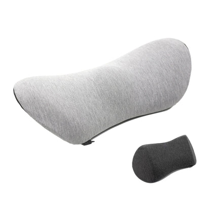 Car Supplies Lumbar Support Memory Foam Car Backrest Lumbar Cushion Seat Cushion Lumbar Pillow, Colour: Light Gray+Dark Gray - Seat Accessories by PMC Jewellery | Online Shopping South Africa | PMC Jewellery