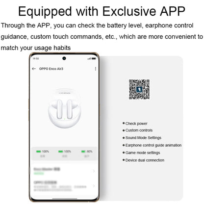 OPPO Enco Air3 Wireless Bluetooth 5.3 Semi-in-ear Call Noise Reduction Music Sports Earphones(Purple) - Bluetooth Earphone by OPPO | Online Shopping South Africa | PMC Jewellery