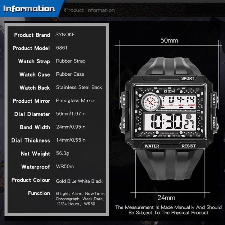 SNADA New Mens Watches Sports Electronic Wristwatch Waterproof G style  Fashion Luminous clock Dual Display Digital Quartz Watch - AliExpress