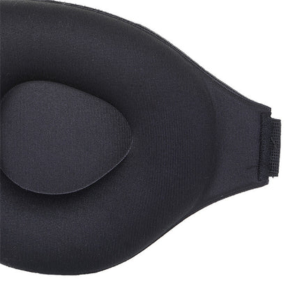 3D Sleeping Eye Mask Memory Foam Men And Women Shading Eye Mask Concave Eye Mask(No Nose Wings Black) - Eye Masks by PMC Jewellery | Online Shopping South Africa | PMC Jewellery