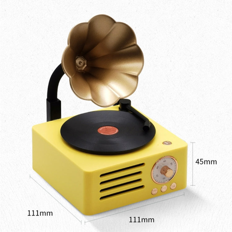 T15 Petunia Retro Vinyl Record Player Wireless Multifunction Mini Bluetooth Audio(Blue) - Mini Speaker by PMC TechLife | Online Shopping South Africa | PMC TechLife