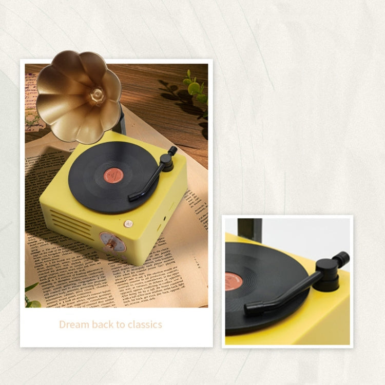 T15 Petunia Retro Vinyl Record Player Wireless Multifunction Mini Bluetooth Audio(Blue) - Mini Speaker by PMC TechLife | Online Shopping South Africa | PMC TechLife