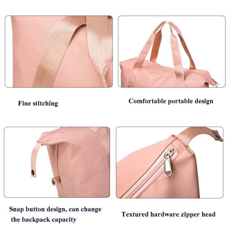 Travel Bag Large Capacity One-Shoulder Handbag Sports Gym Bag Dry And Wet Separation Duffel Bag(Pink) - Handbags by PMC TechLife | Online Shopping South Africa | PMC TechLife