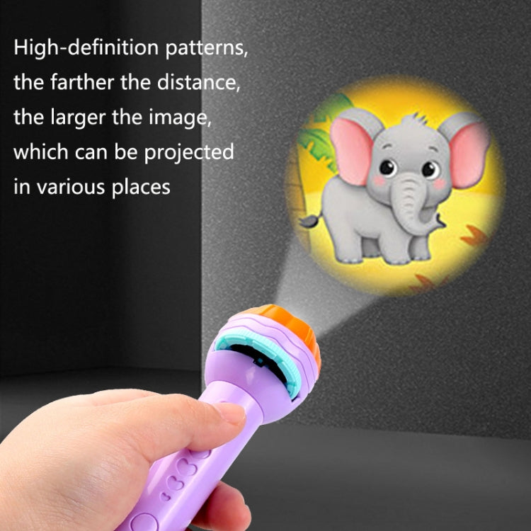 3 Sets Children Early Education Luminous Projection Flashlight, Specification: Purple + 40 Patterns - Mini Flashlight by PMC Jewellery | Online Shopping South Africa | PMC Jewellery